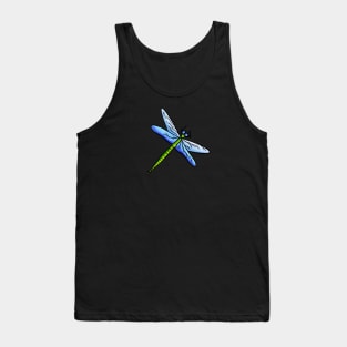 Blue Dragonfly Tank Top